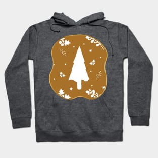 Holiday Pattern with Pine Trees Hoodie